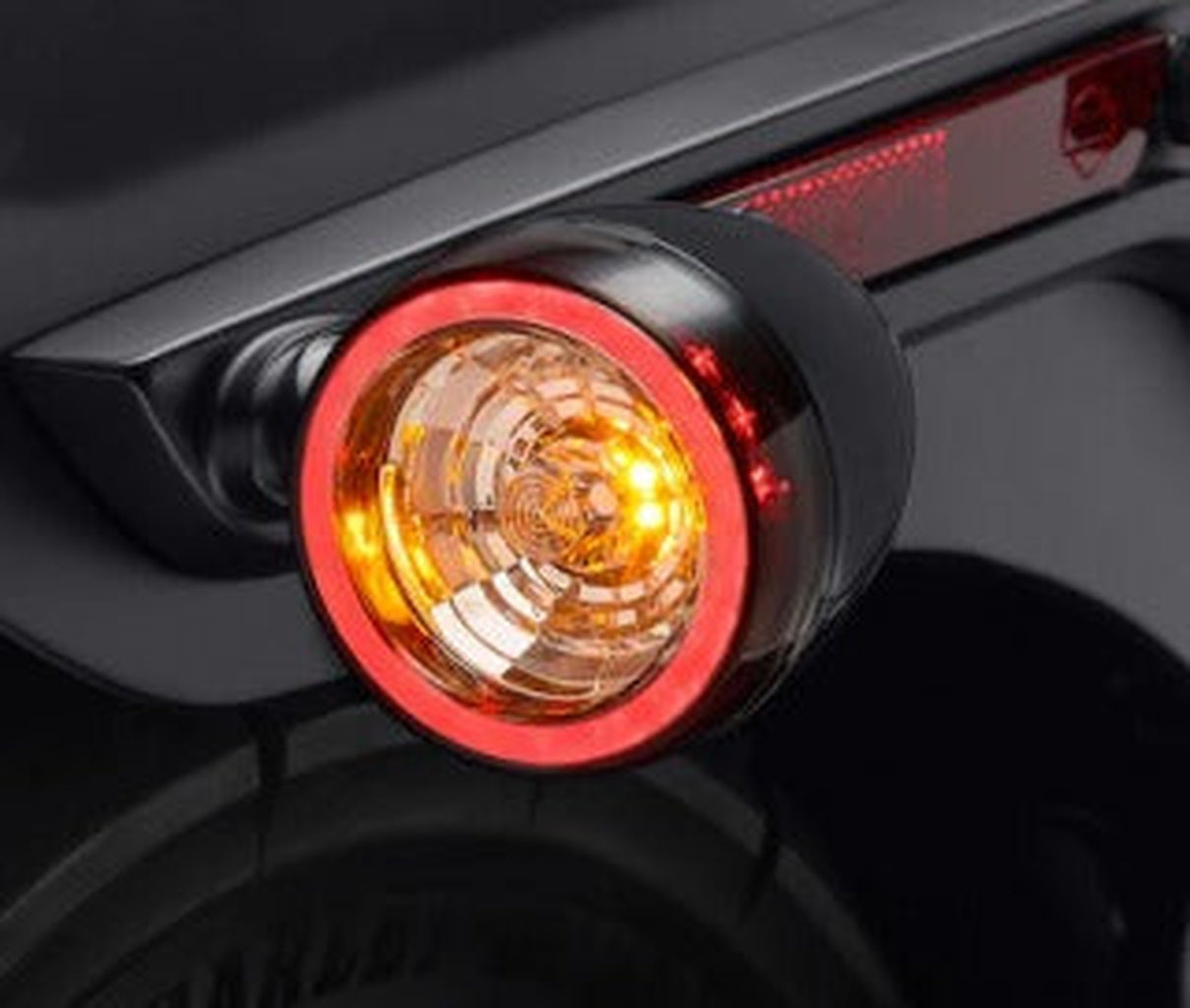 Rear Led Signature Turn Signal Run/Brake/Turn Smoke Lens-67801327-Rolling Thunder Harley-Davidson