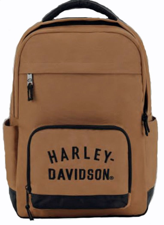 Harley-Davidson Rugged Twill Brown Backpack