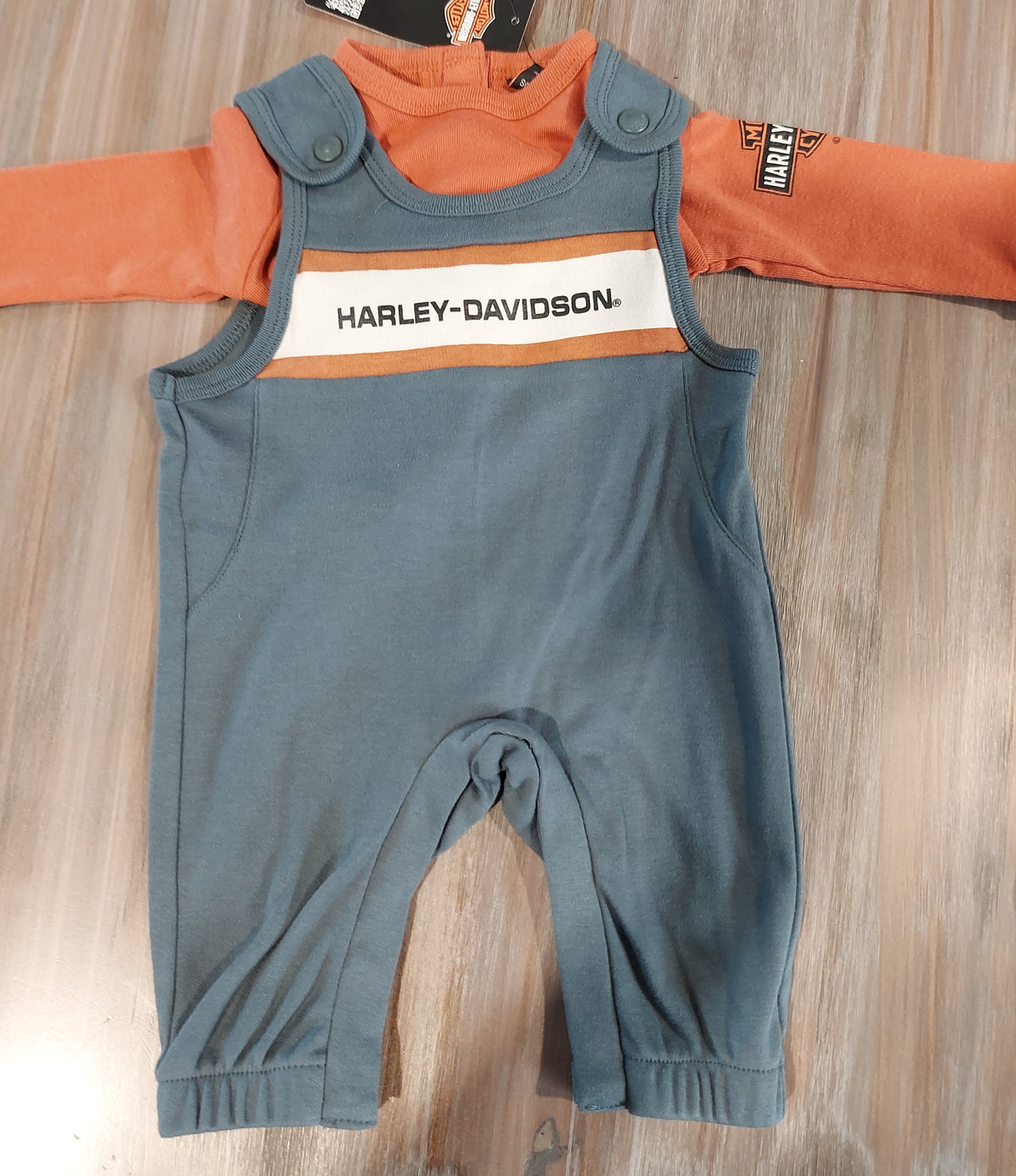 Harley-Davidson Newborn Boys Overall set