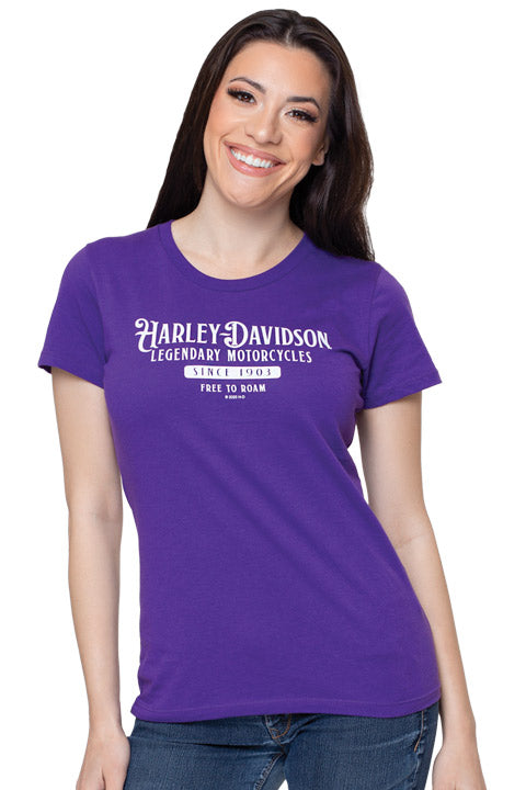 Harley-Davidson Ladies Renew Purple Tee