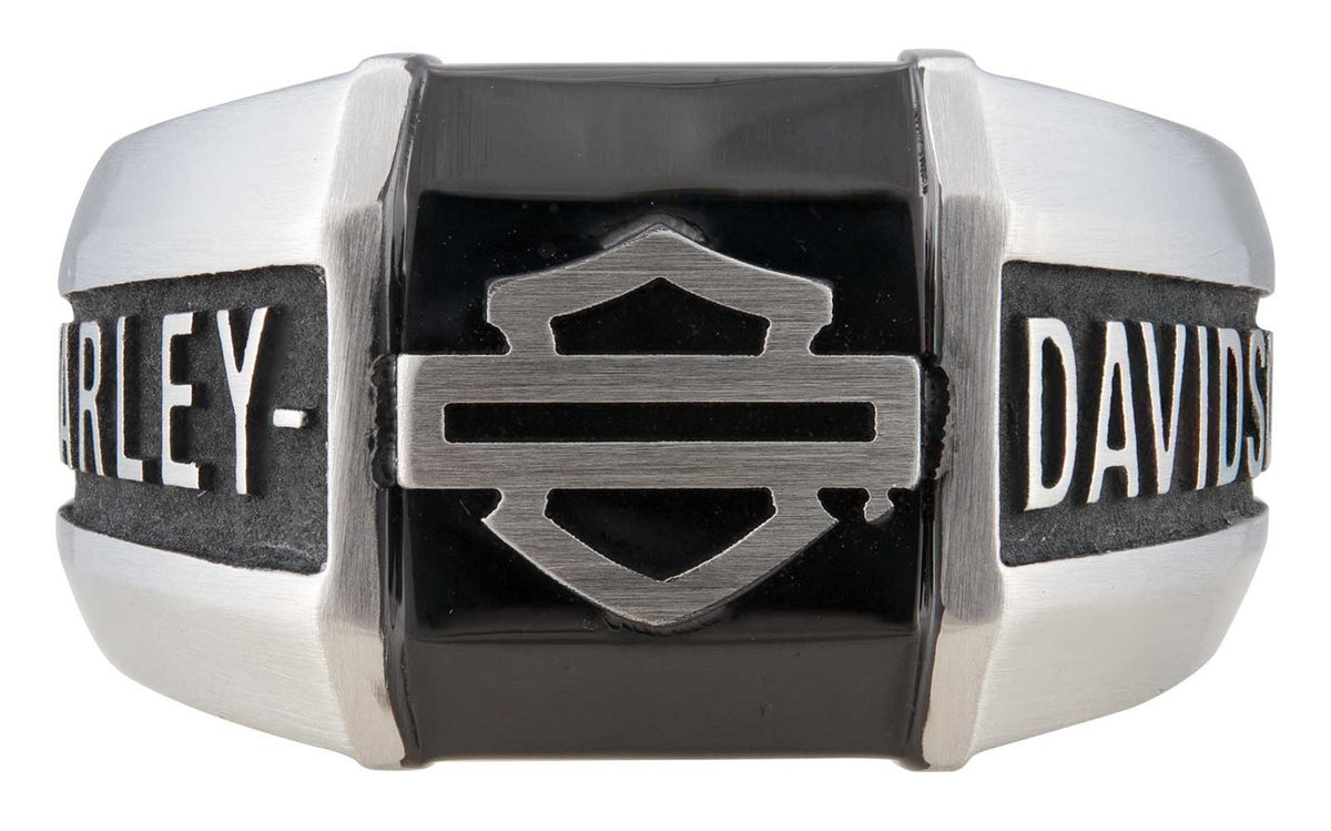 Harley-Davidson Outline B&amp;S Collegiate Style Ring