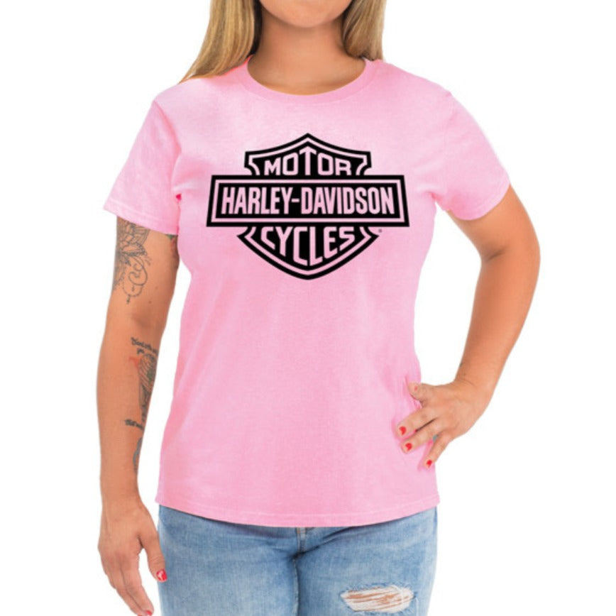 Harley-Davidson Ladies Pink B&amp;S Tee