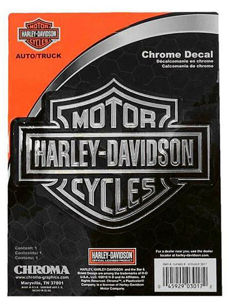 Harley-Davidson Classic B&amp;S Silver 6 X 8 Decal-CG3017-Rolling Thunder Harley-Davidson