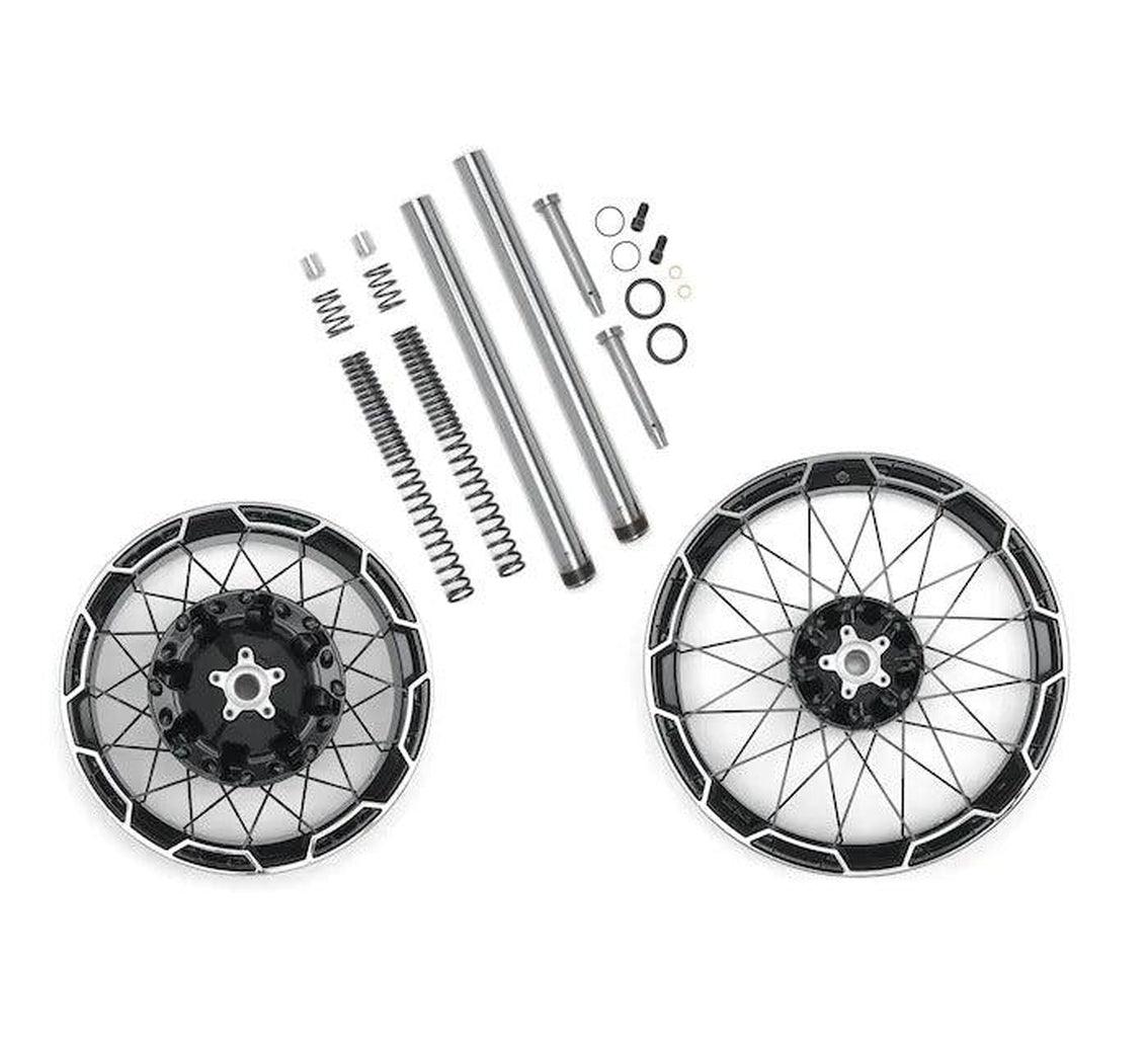 Combo Cast Laced 21 In. Front/18 In. Rear Wheel Kit-42400045-Rolling Thunder Harley-Davidson
