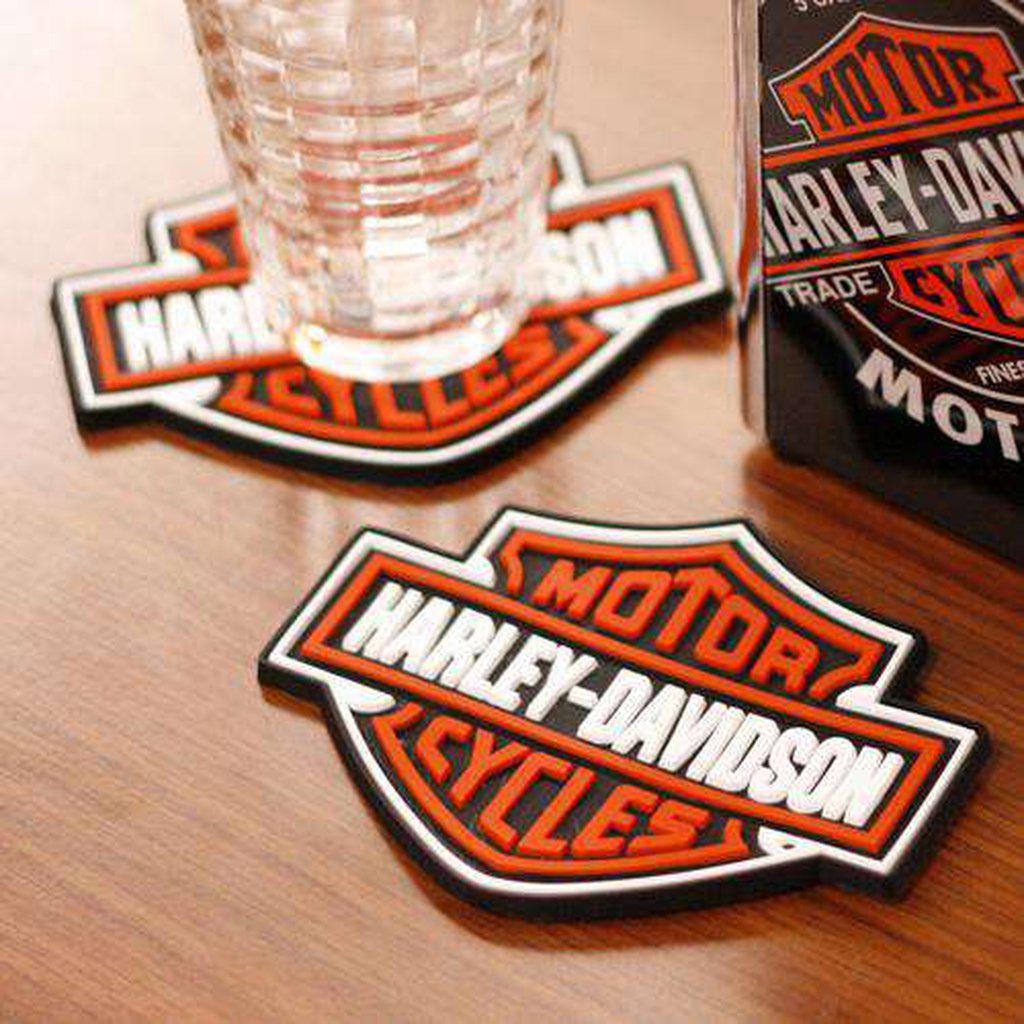 Harley-Davidson Bar & Shield Coasters-HDL18515-Rolling Thunder Harley-Davidson