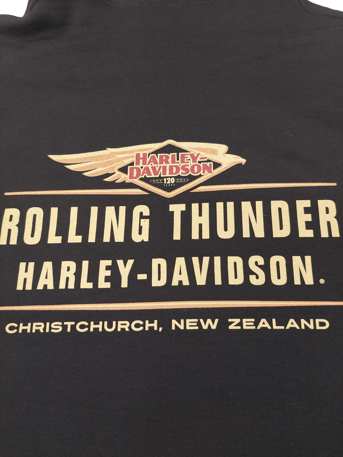 Harley-Davidson Ladies 120Th Anniversary Decal Tee-Rolling Thunder Harley-Davidson