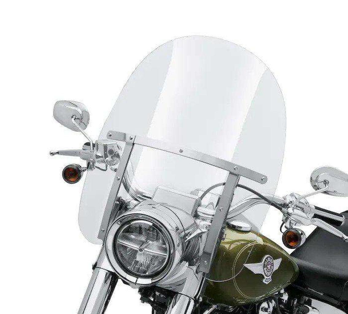 King-Size H-D Detachables Windshield For Nacelle Equipped Models With Auxiliary Lamps - 19 In. Clear-58649-97A-Rolling Thunder Harley-Davidson