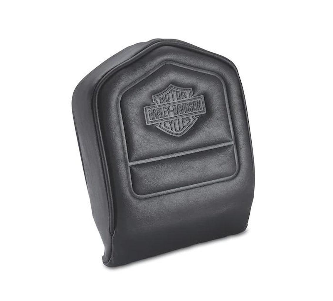 Low Backrest Pad With Embossed Bar & Shield Logo-52412-79A-Rolling Thunder Harley-Davidson