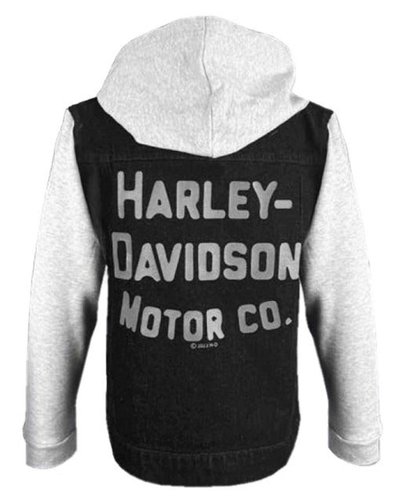 Harley-Davidson Boys/Girls Denim Fleece Jacket-Rolling Thunder Harley-Davidson