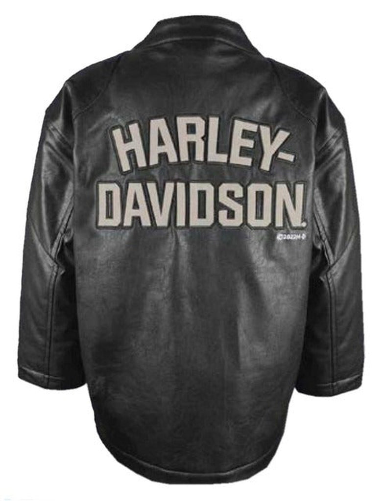 Harley-Davidson Boys Faux Leather Racer Jacket-Rolling Thunder Harley-Davidson