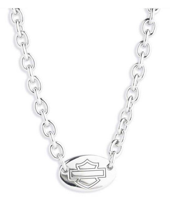 Harley-Davidson Ladies Oval Bar &amp; Shield Logo Chain Necklace