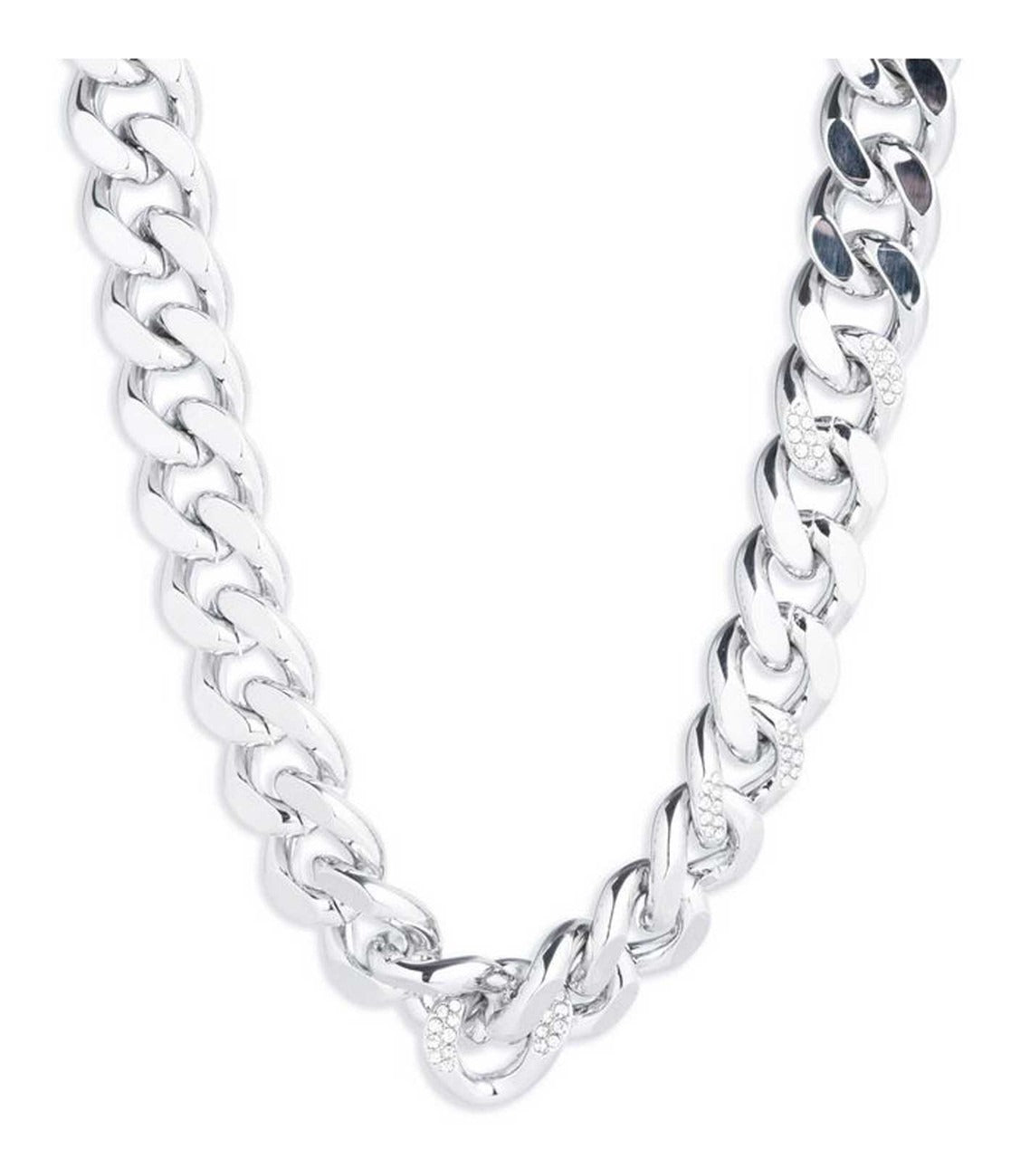 Harley-Davidson Ladies Pave Curb Chain Necklace