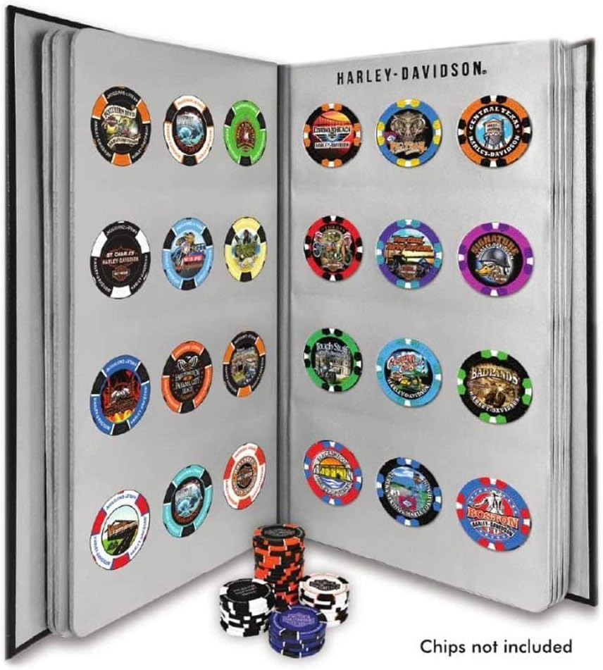 Harley-Davidson Poker Chip Album 96 Chips