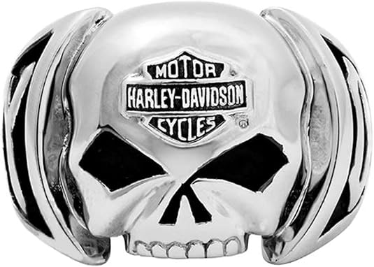 Harley-Davidson Steel Skull Ring