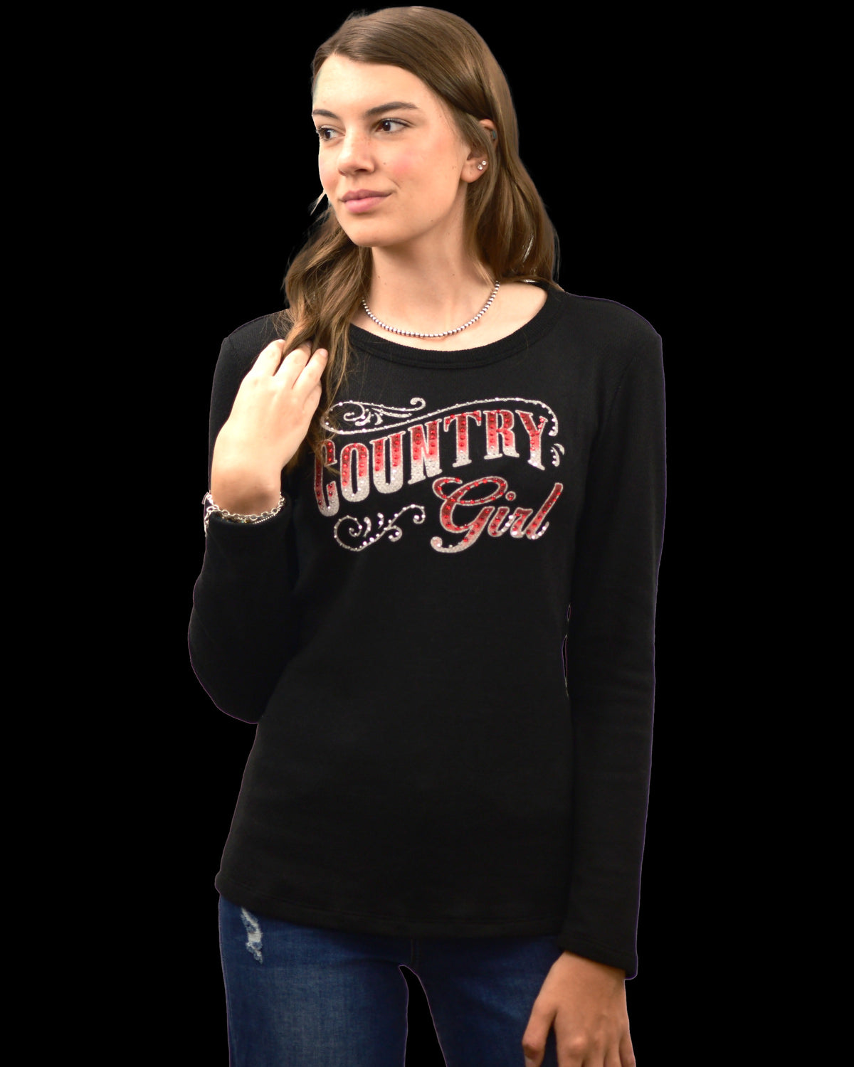 Ladies Country Girl L/S Tee