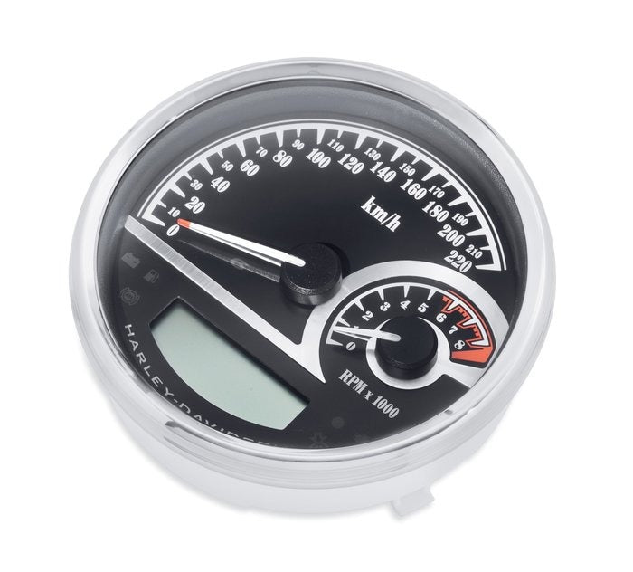 Black Dial Analog Speedometer/Tachometer KPH