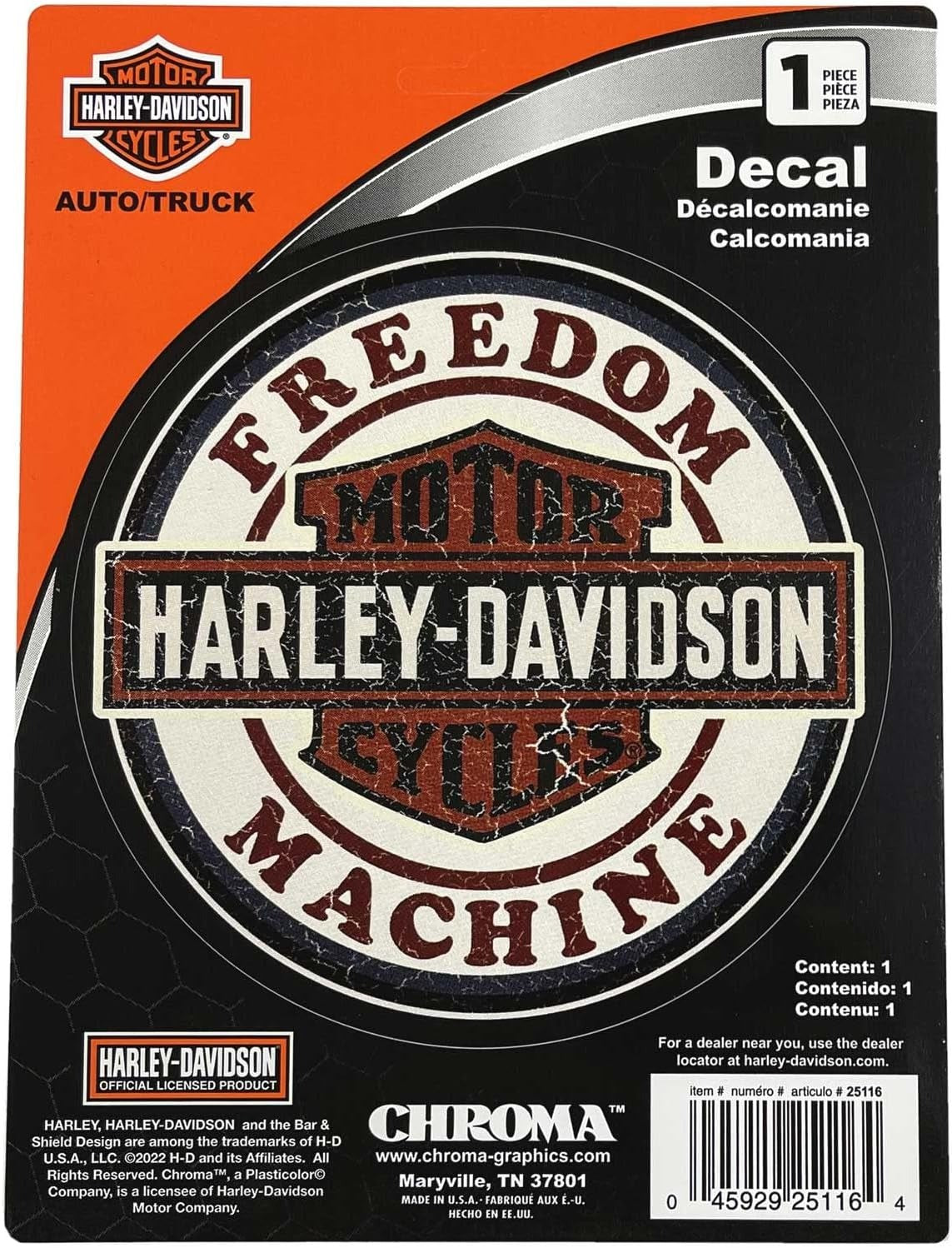 Harley-Davidson Freedom Machine Decal