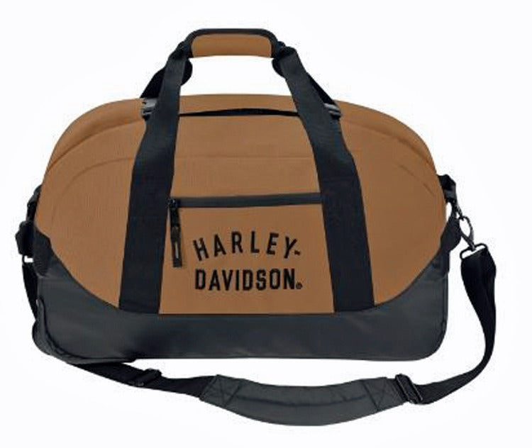 Harley-Davidson Brown 21&quot; Rolling Duffell Bag