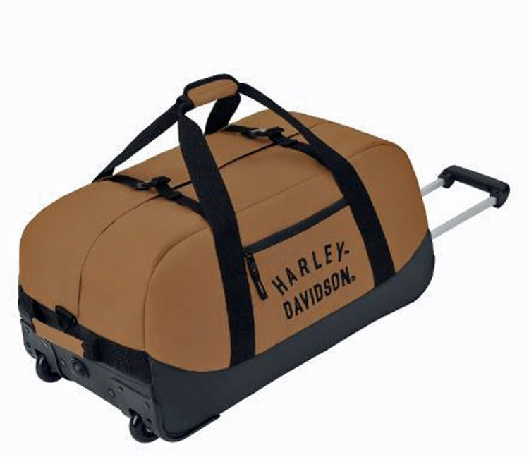 Buy Harley Davidson Logo Sport Duffel Bag RustBlack One Size at Amazonin
