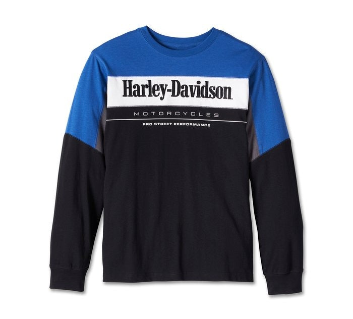 Harley-Davidson Colourblock Blue Tee
