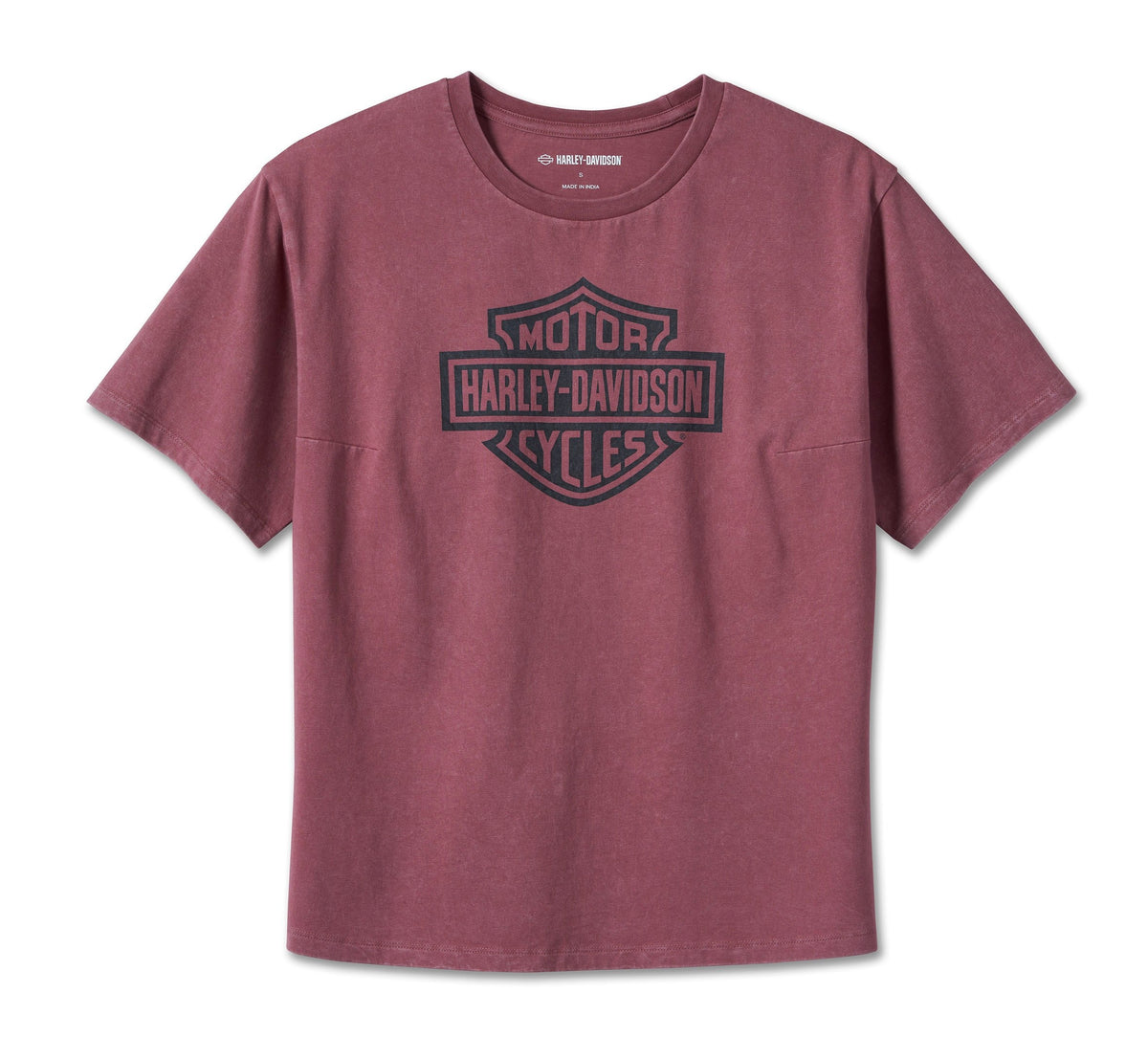 Harley-Davidson Ladies Oversized Boxy Tee (Crushed Berry)