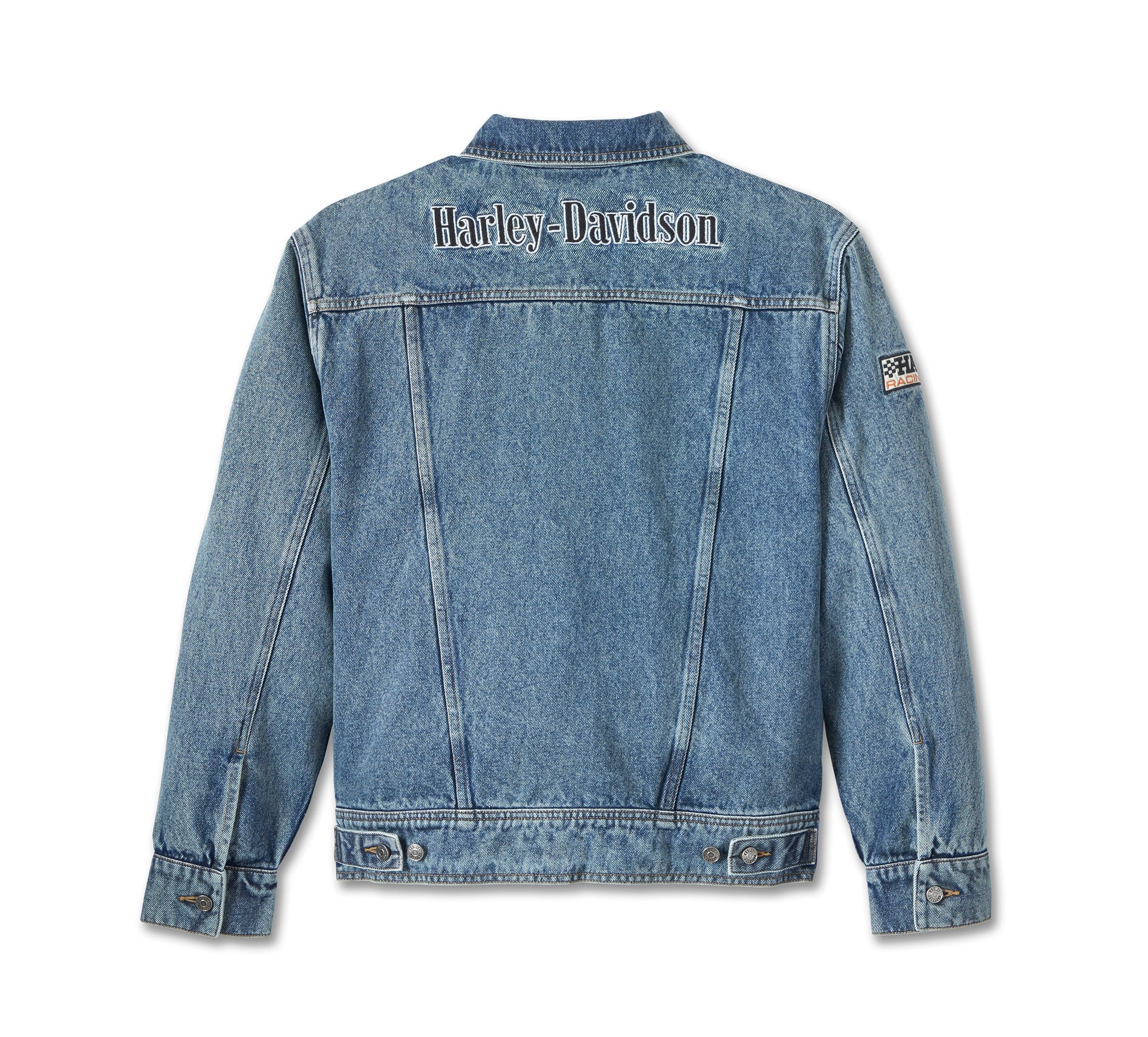 Harley davidson jeans jacket hotsell