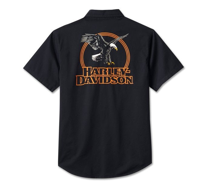 Harley-Davidson Men&#39;s Rising Eagle S/S Shirt