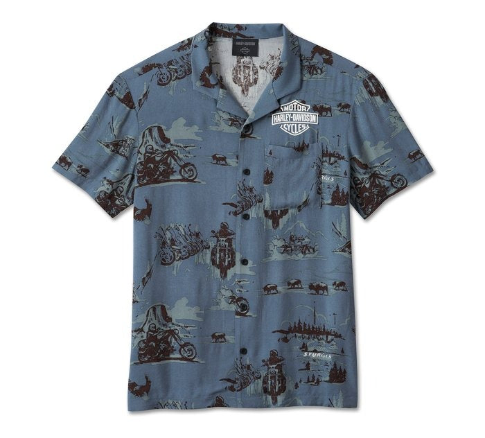 Harley-Davidson Men&#39;s Sturgis Aloha Shirt