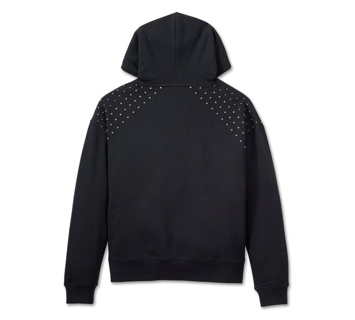 Harley-Davidson Ladies Studded Hoodie (Black)