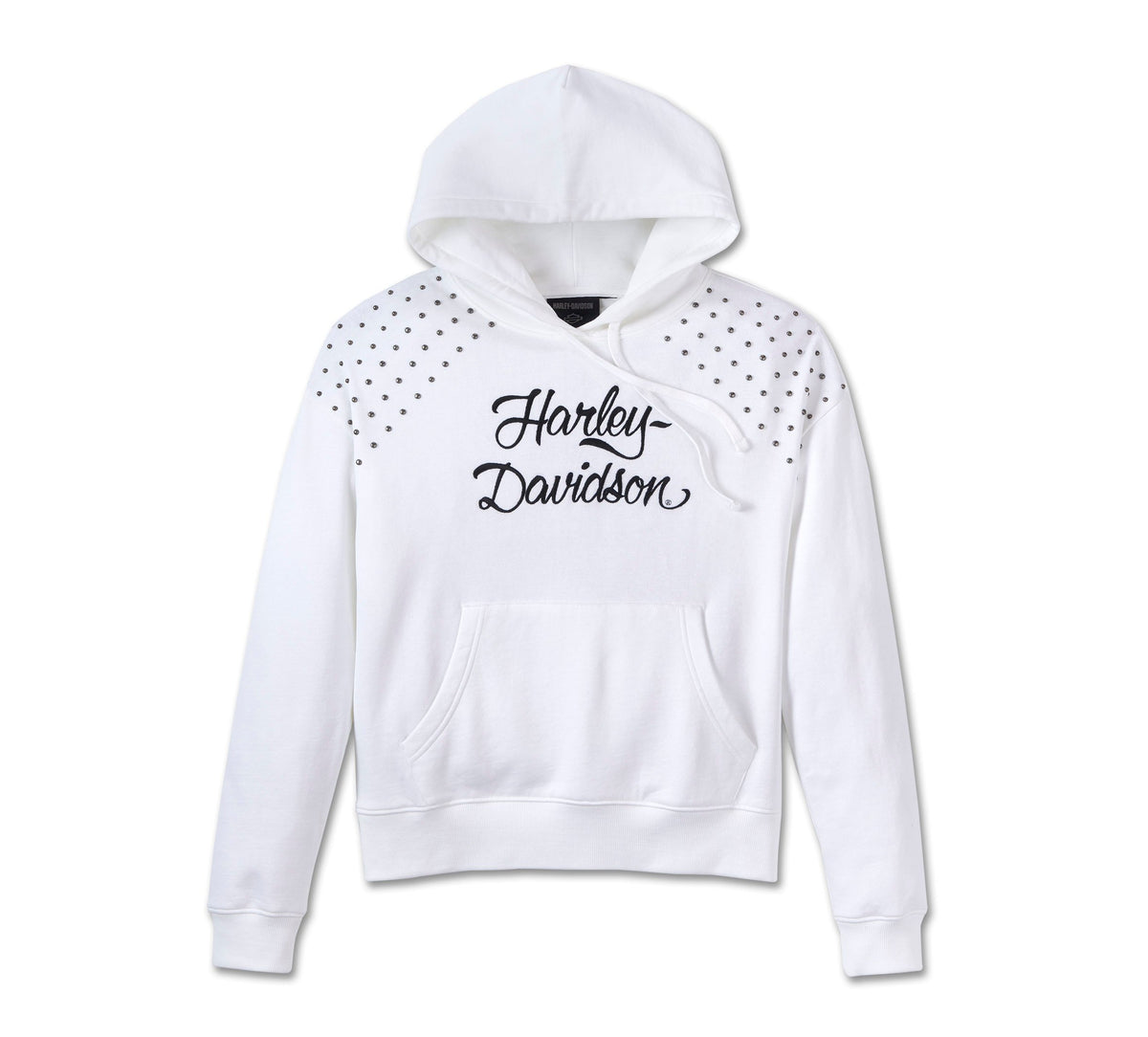 Harley-Davidson Ladies Studded Hoodie (White)