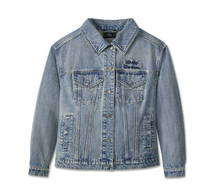 Harley-Davidson Ladies Embellished Denim Jacket