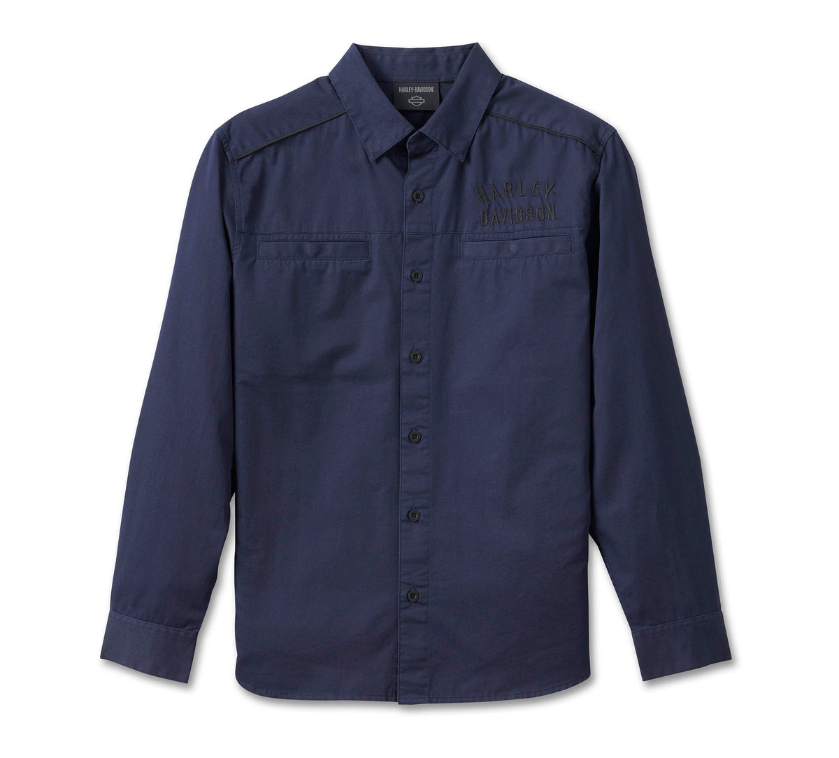 Harley-Davidson Men&#39;s Dark Blue Staple Shirt