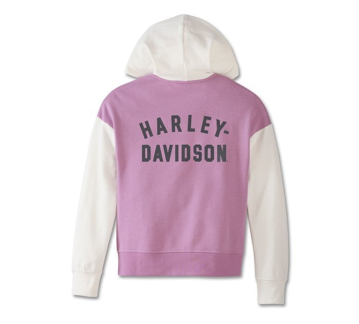 Harley-Davidson Ladies Lavender Racer Font Hoodie