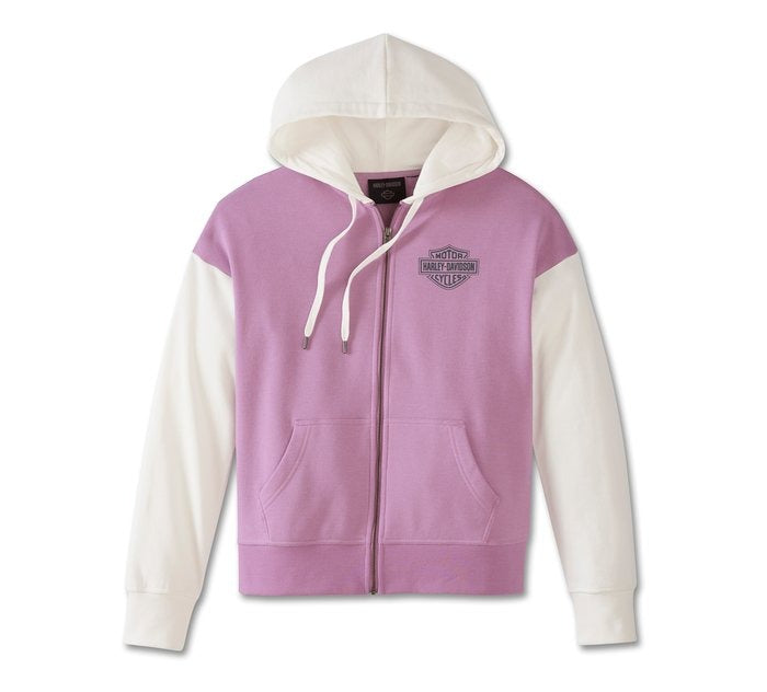 Harley-Davidson Ladies Lavender Racer Font Hoodie