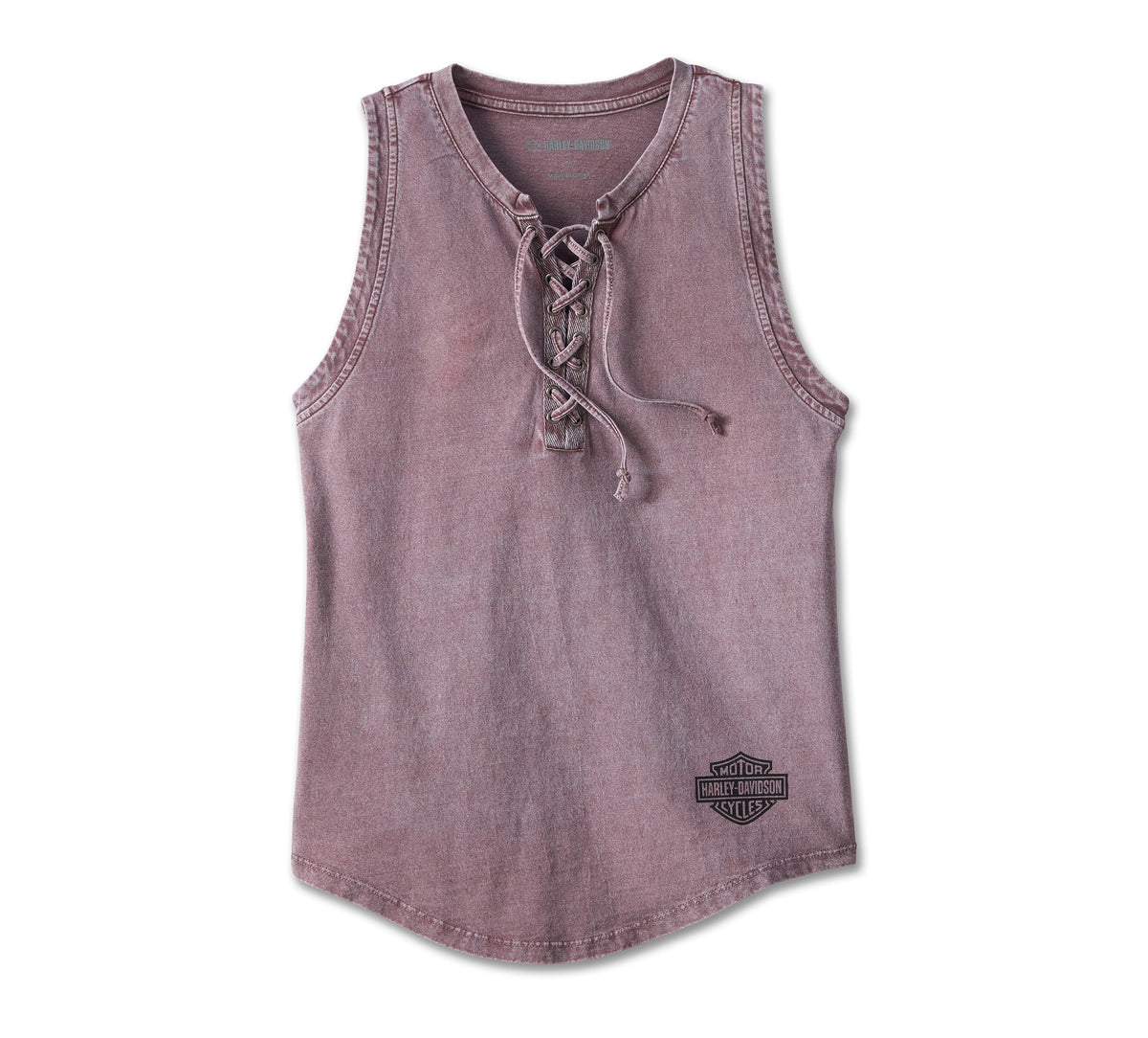 Harley-Davidson Ladies Throttle Lace Up Tank - Grape