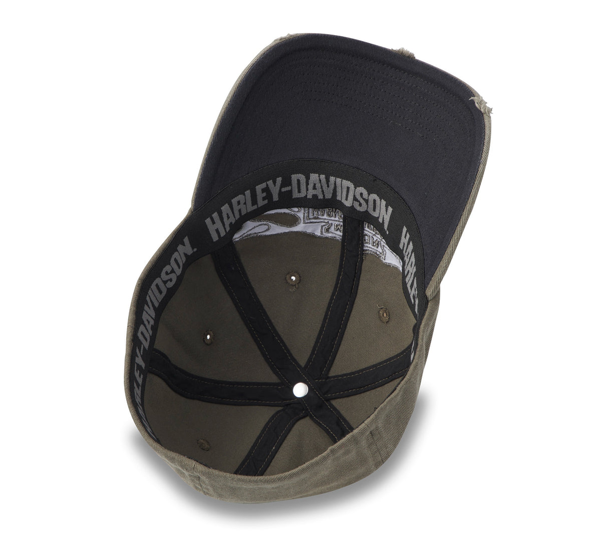 Harley-Davidson Flying Lap Distressed Stretch Cap (Grape Leaf)