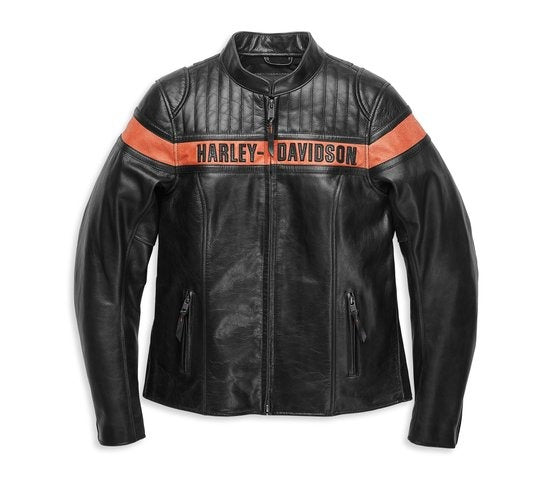 Harley-Davidson Victory Sweep Ladies Leather Jacket