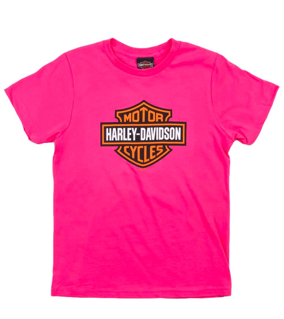 Harley-Davidson Bar &amp; Shield Pink Girls Dealer Tee