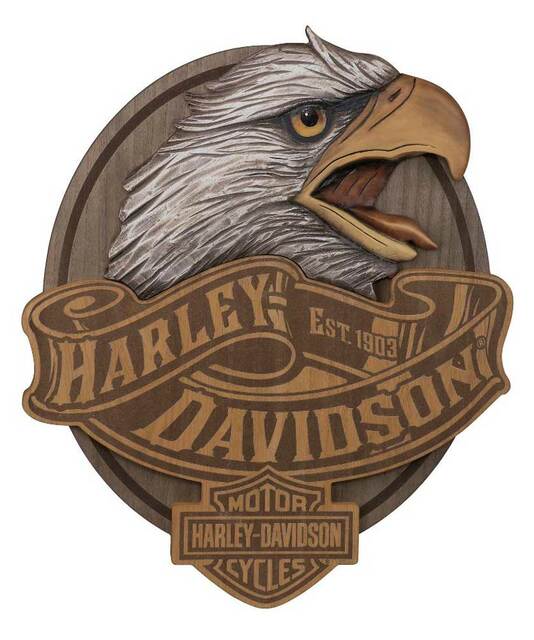 Harley-Davidson Carved Eagle Pub Sign