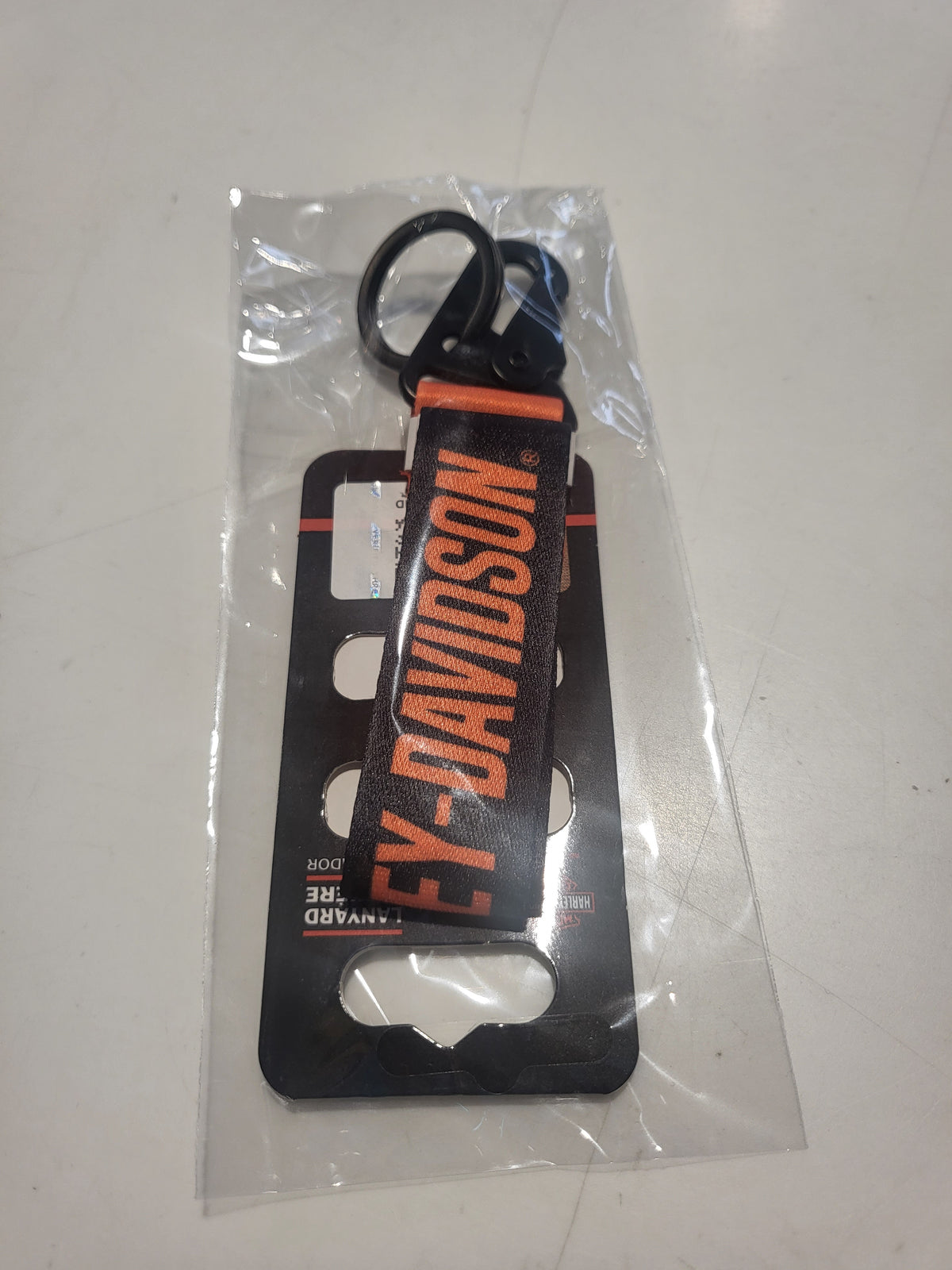 Harley-Davidson Black Wrist Strap Key Chain