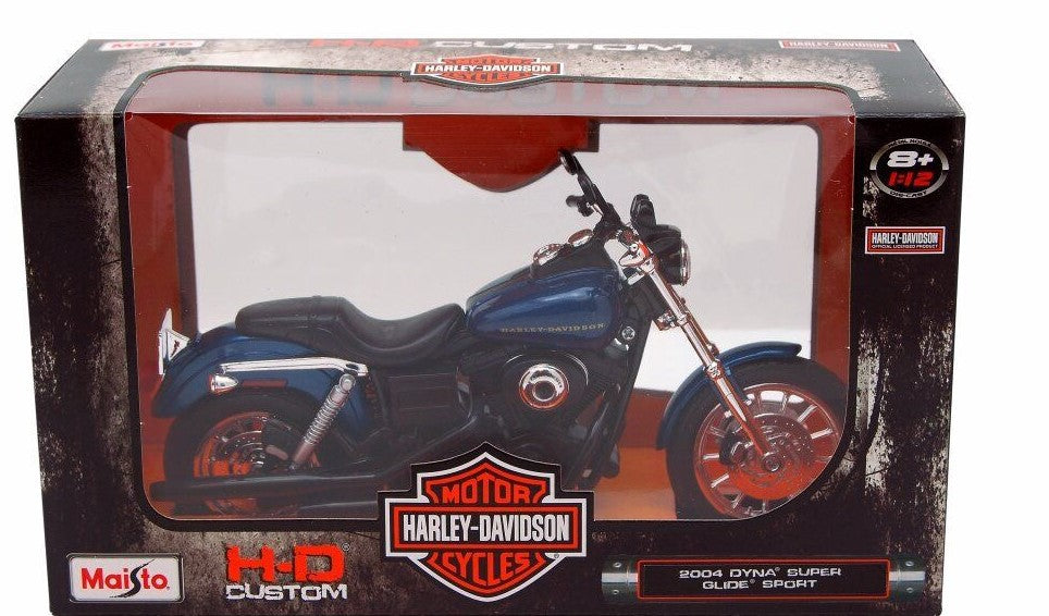 Harley-Davidson Maisto Model Dyna Super Glide Sport 2004 1:12 Scale