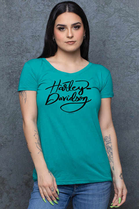 Harley-Davidson Ladies Scribble Pop Tee