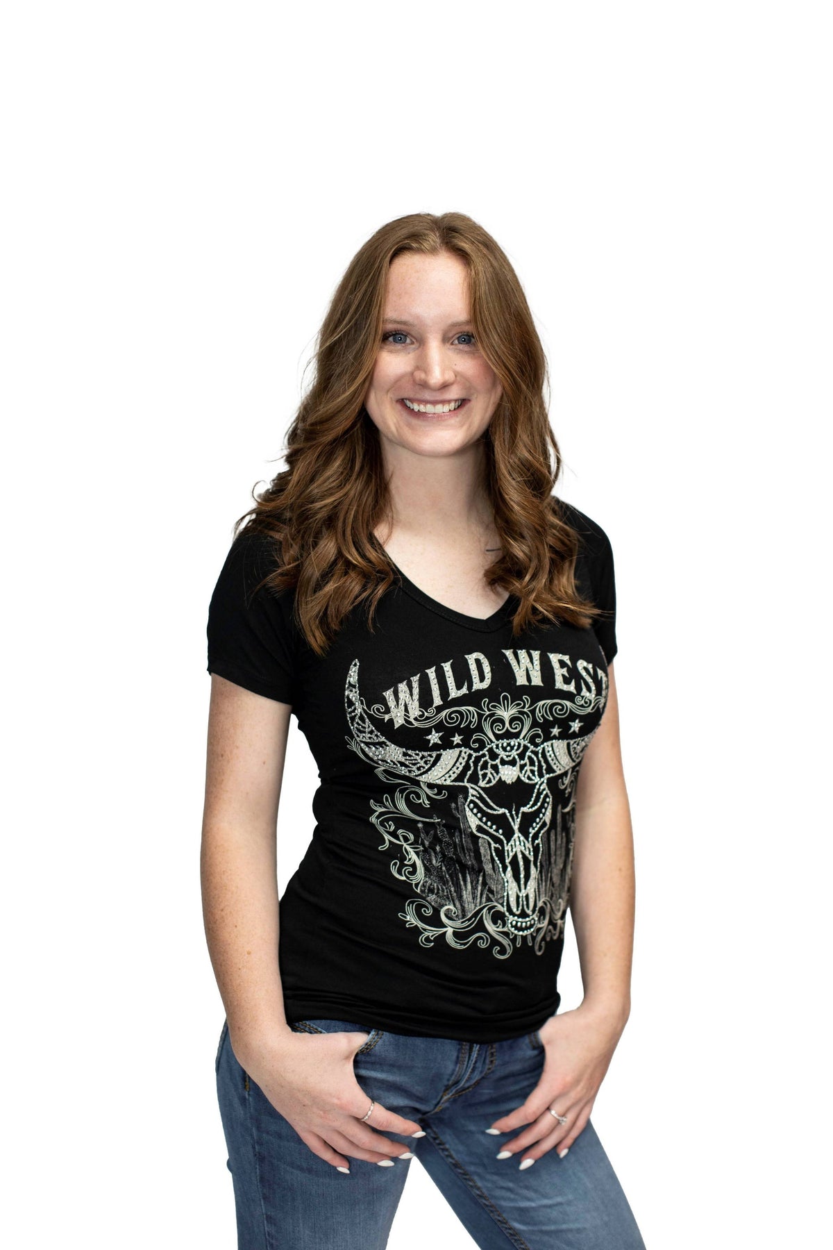 Wild West Steer Ladies Tee