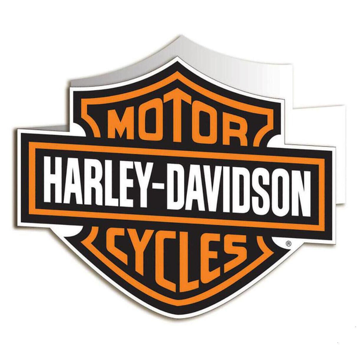 Harley-Davidson Bar &amp; Shield Shaped Blank Card