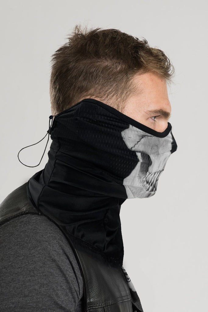 Contour Neck Gaitor with Skull print