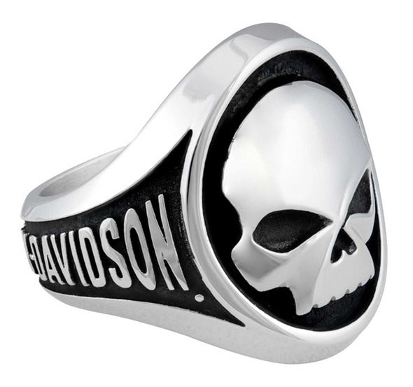 Harley-Davidson Steel Large Skull Ring