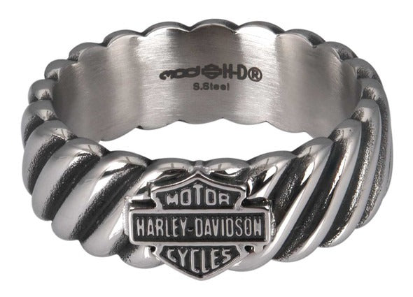 Harley-Davidson Rope Texture Men&#39;s Band Ring