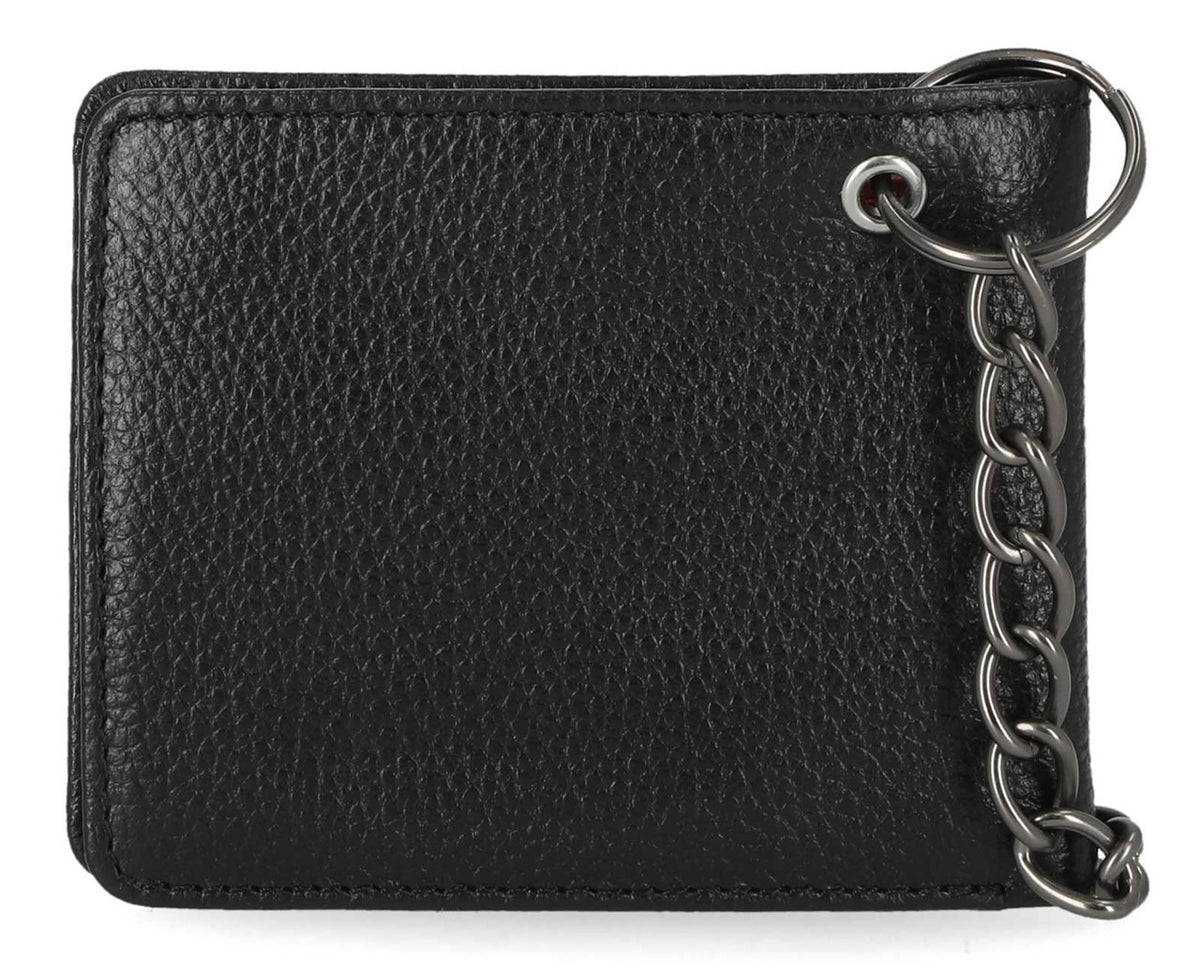 Harley-Davidson Bar &amp; Shield Pebble Leather Billfold with Chain