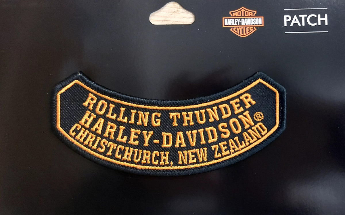 Rolling Thunder Harley-Davidson Embroidered Rocker