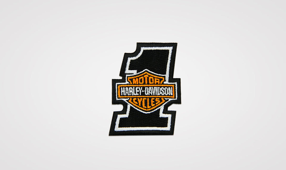 Harley-Davidson #1 Bar &amp; Shield Patch-SA11550-Rolling Thunder Harley-Davidson